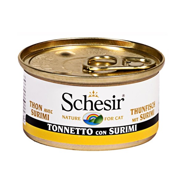 Schesir Ton Balıklı ve Yengeçli Kedi Konservesi 85 gr