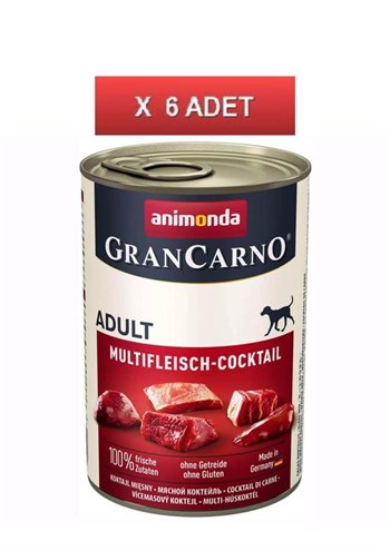 Animonda Gran Carno Adult Karışık Etli Yetişkin Köpek Konservesi 400 gr 1 Adet
