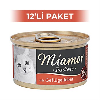 Miamor Pastete Ciğerli Yetişkin Kedi Konservesi 85 gr 12 ADET