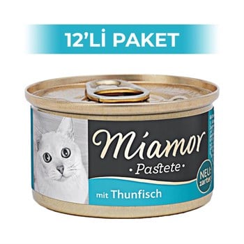 Miamor Pastete Ton Balıklı Yaş Kedi Konservesi 85 gr 12 ADET
